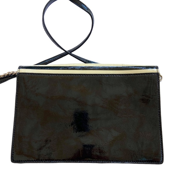 Kate Spade New York Kaley Cooper Square Striped Patent Leather Shoulder Bag - Picture 3 of 10